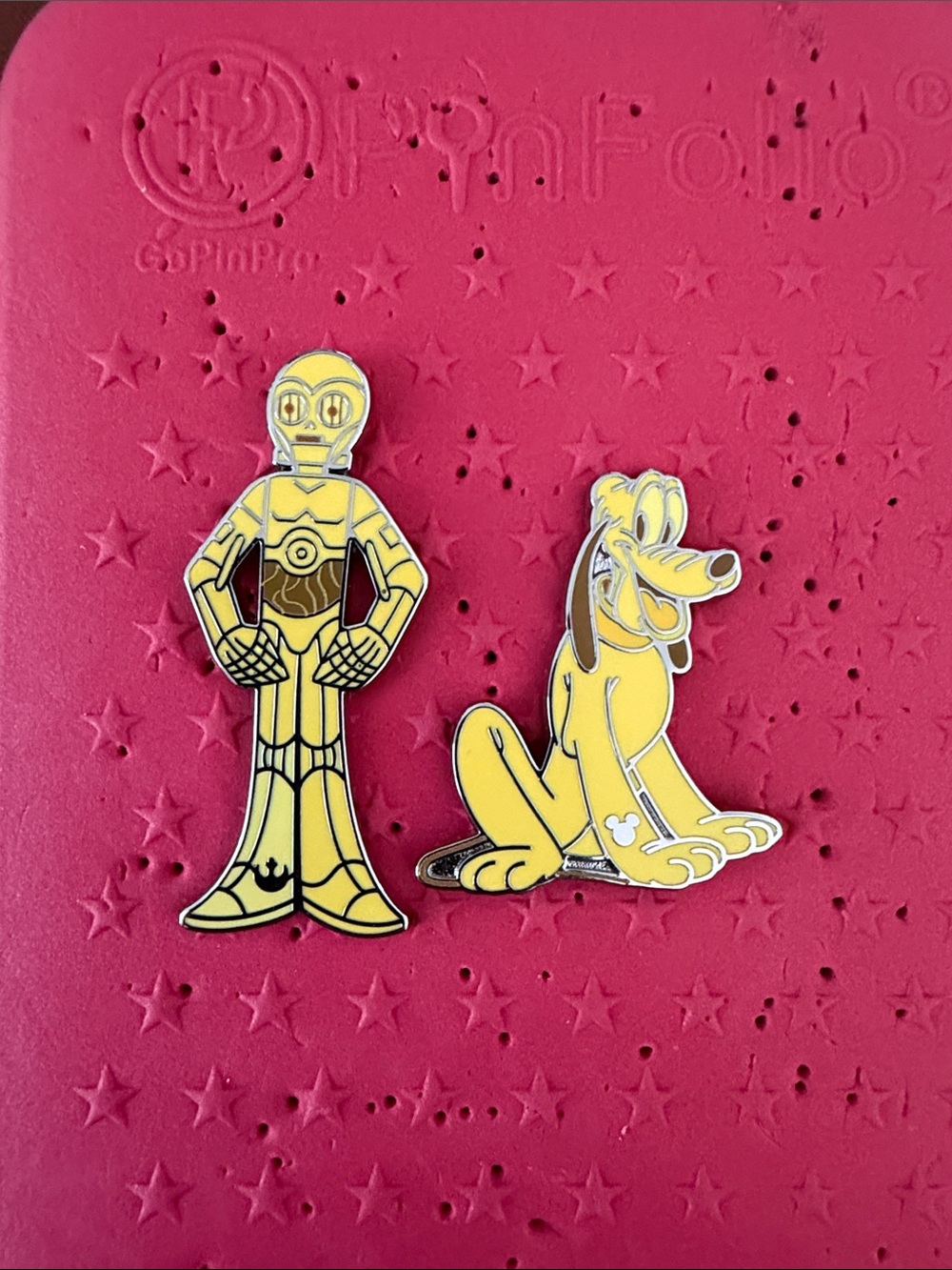 Disneyland 2025 Wave B - Yellow Color Story Pins - Pluto & C-3PO